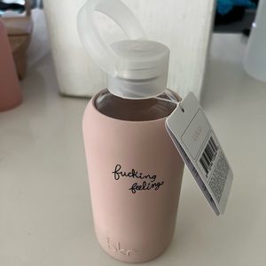 Bkr Glass Water Bottle f feelings Lulu (Little - 500ml, 16oz) *limited edition*